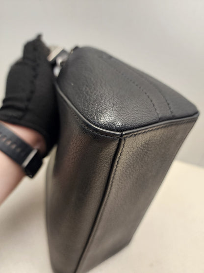 Bvlgari Black Goatskin Antigona Wristlet Pouch