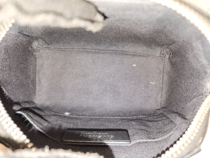 Bvlgari Black Goatskin Antigona Wristlet Pouch