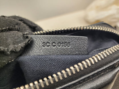 Bvlgari Black Goatskin Antigona Wristlet Pouch
