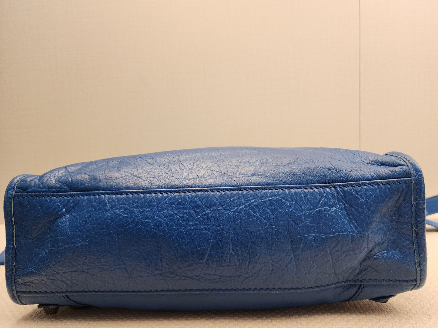 Balenciaga Blue Agneau Small City Bag (RHW)