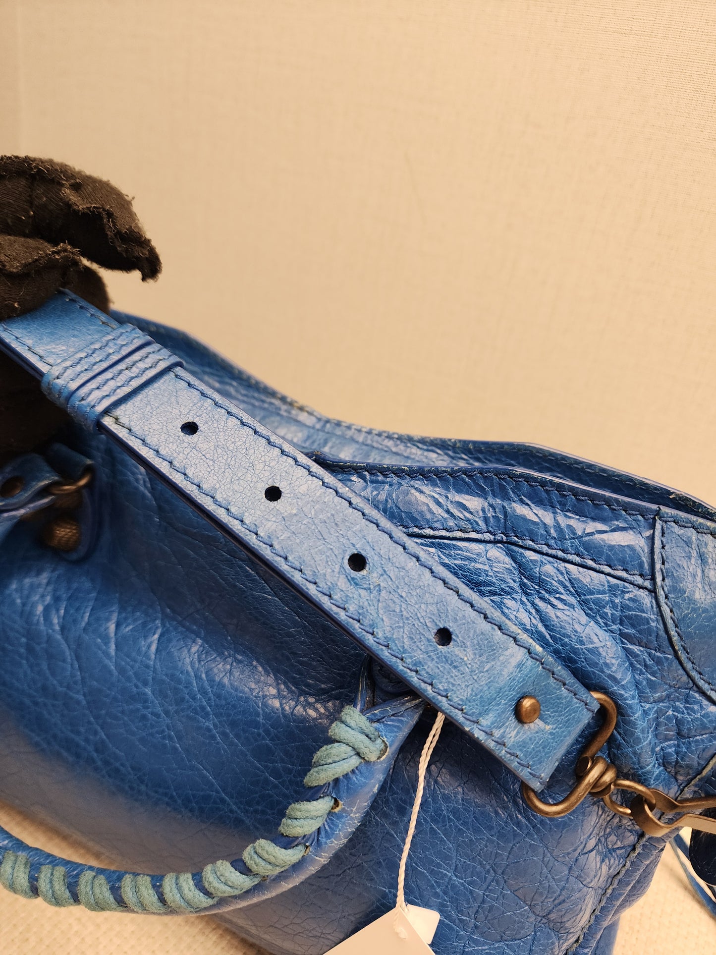 Balenciaga Blue Agneau Small City Bag (RHW)