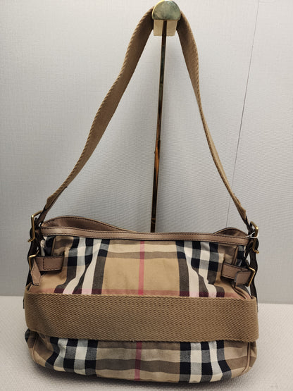 Burberry Brown House Check Parsons Hobo Bag