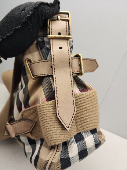 Burberry Brown House Check Parsons Hobo Bag