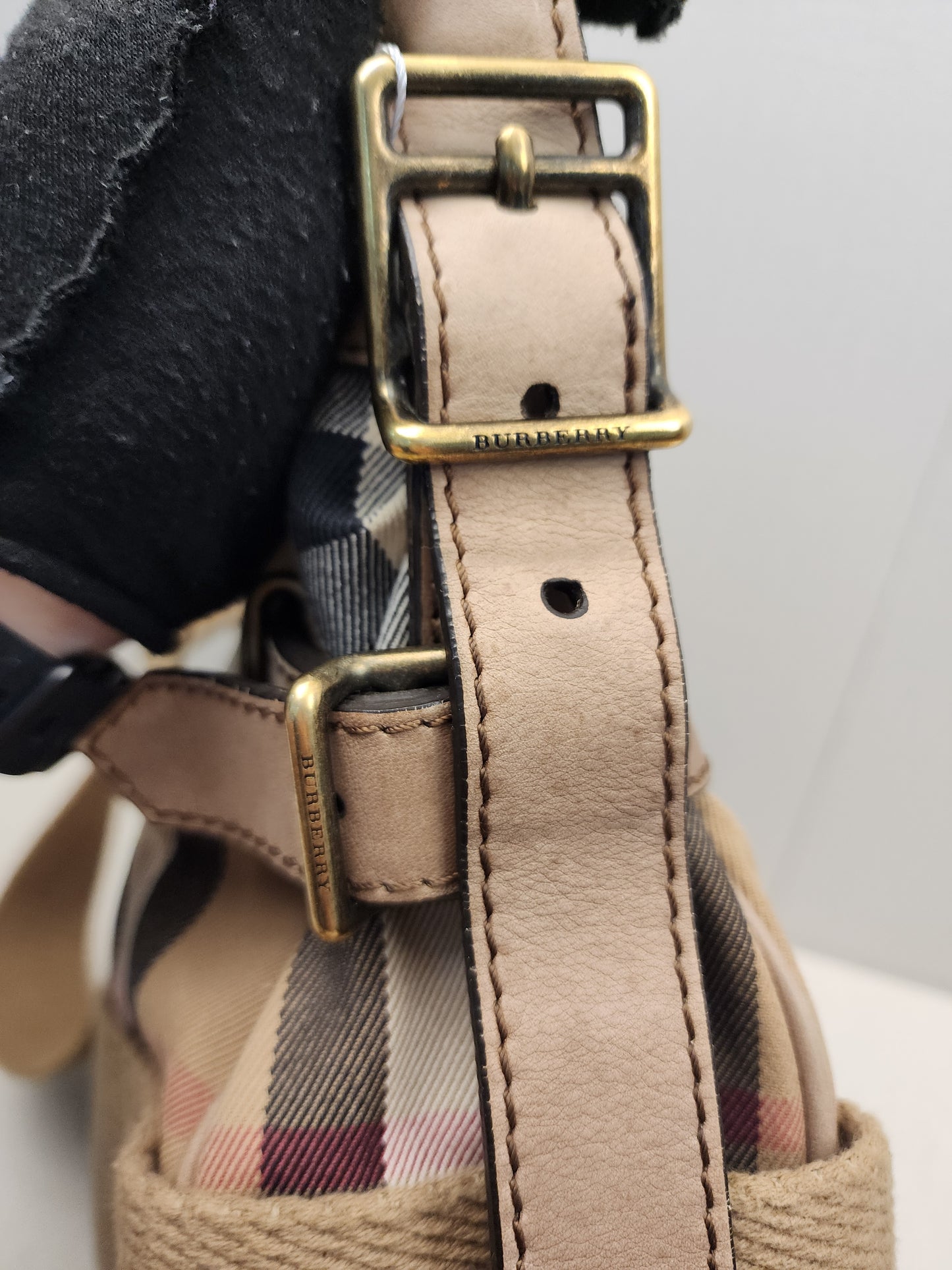Burberry Brown House Check Parsons Hobo Bag