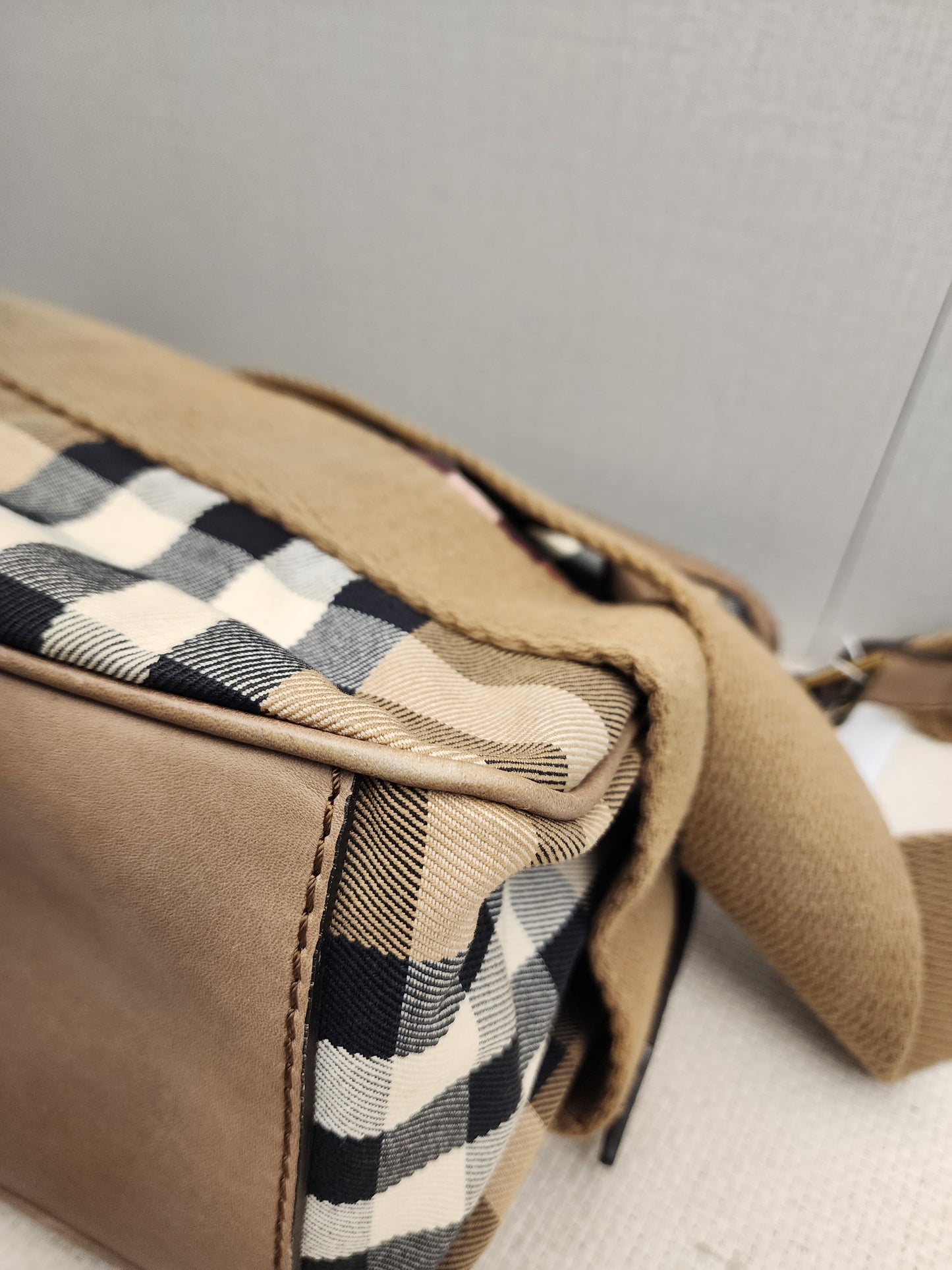 Burberry Brown House Check Parsons Hobo Bag