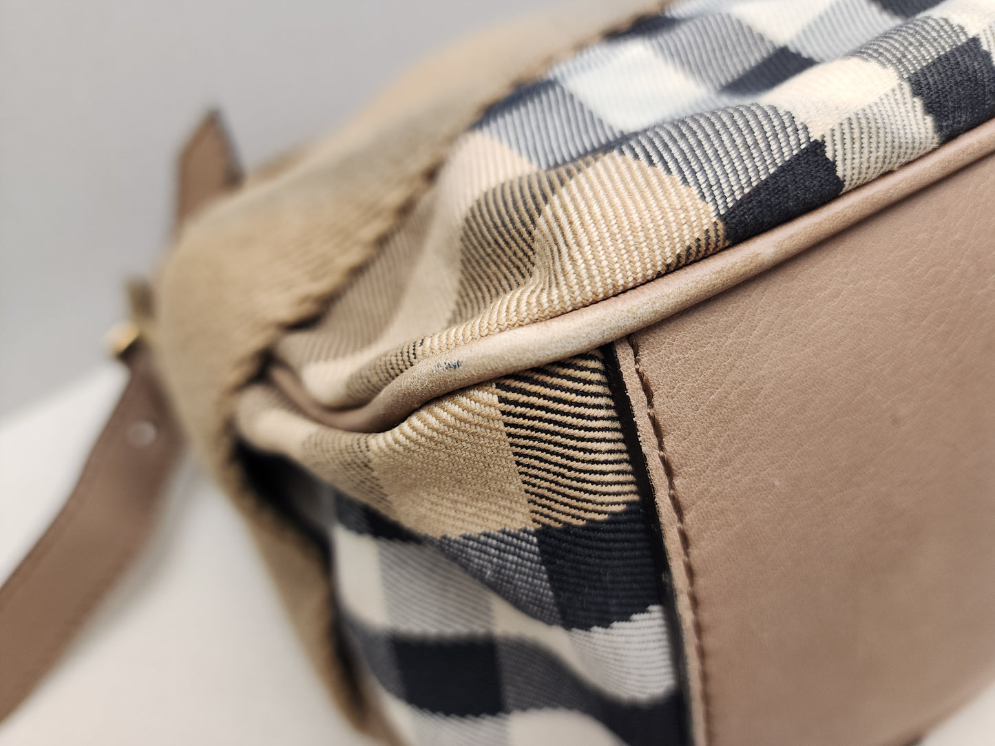 Burberry Brown House Check Parsons Hobo Bag