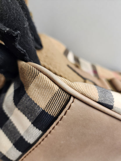 Burberry Brown House Check Parsons Hobo Bag
