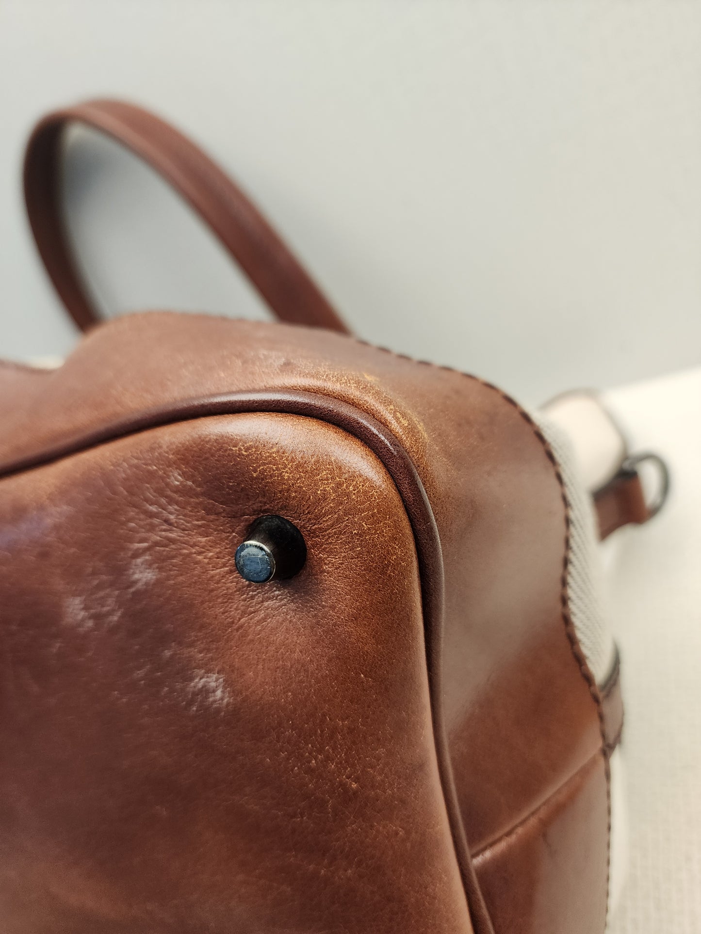 Burberry Mega Check Canvas Lowry Tote