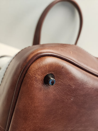 Burberry Mega Check Canvas Lowry Tote