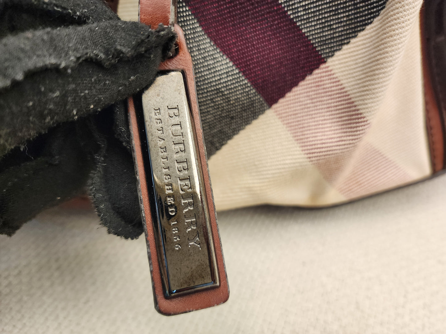 Burberry Mega Check Canvas Lowry Tote