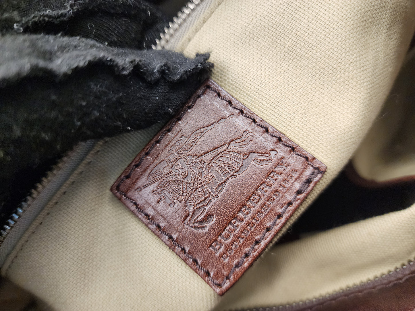 Burberry Mega Check Canvas Lowry Tote
