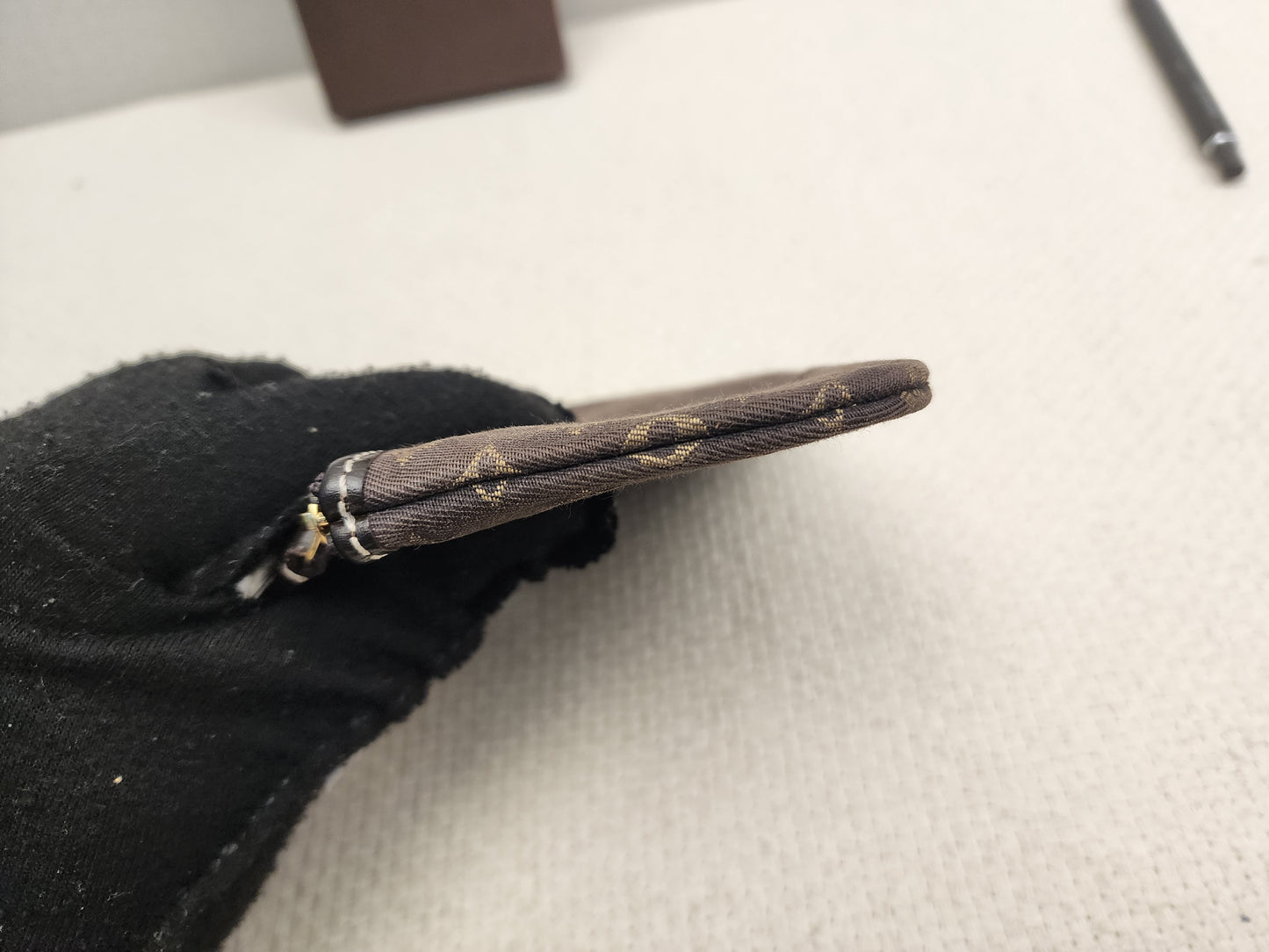 LV Minilin Canvas Key Pouch