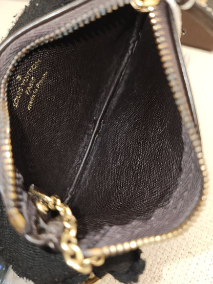LV Minilin Canvas Key Pouch