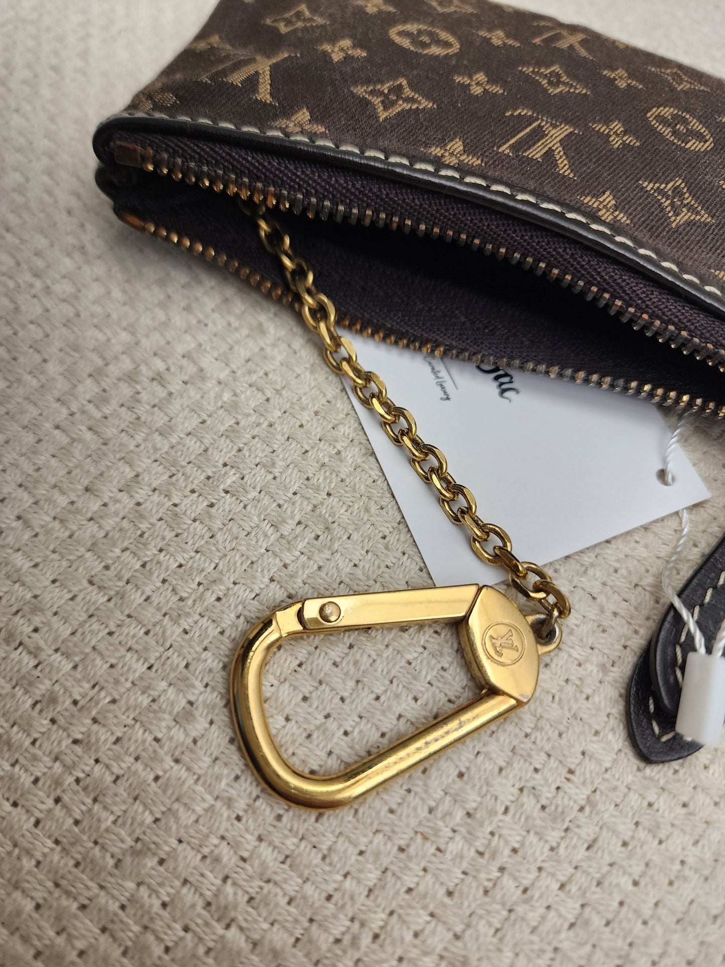 LV Minilin Canvas Key Pouch