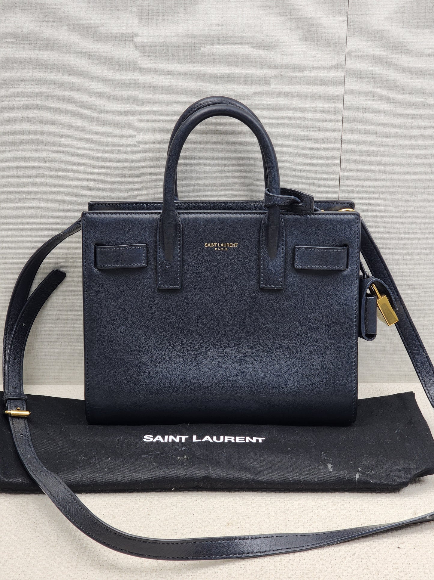 YSL Black Nano Sac De Jour (GHW)