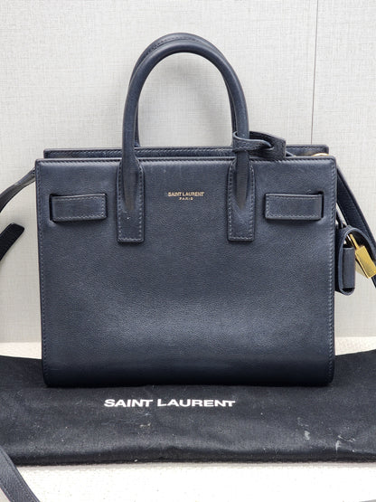 YSL Black Nano Sac De Jour (GHW)