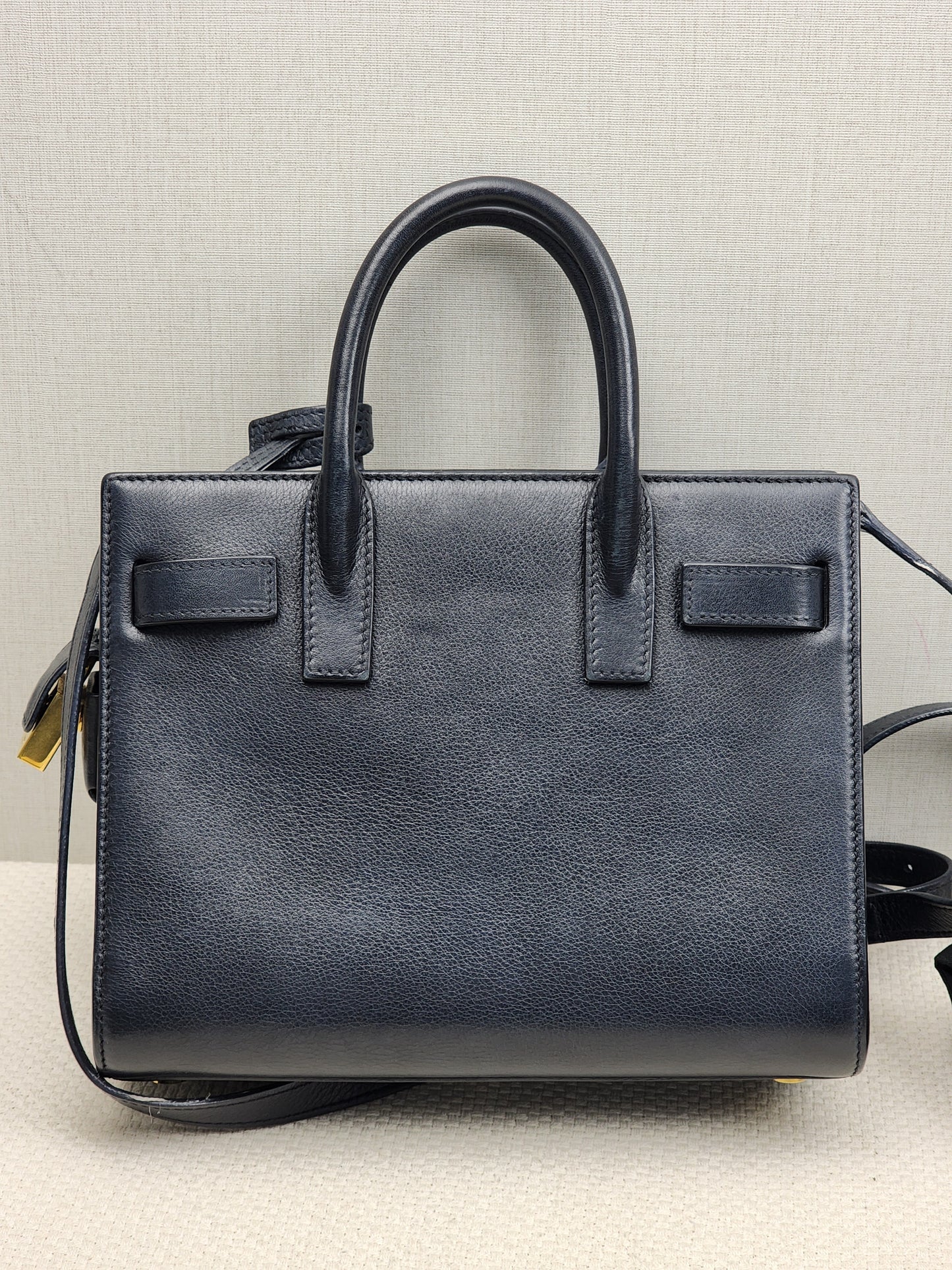 YSL Black Nano Sac De Jour (GHW)