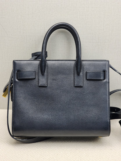 YSL Black Nano Sac De Jour (GHW)