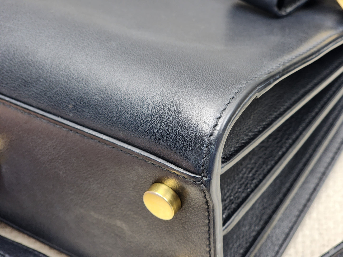 YSL Black Nano Sac De Jour (GHW)