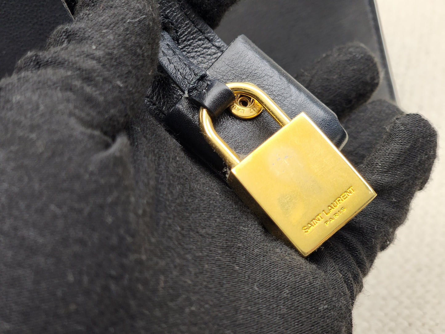 YSL Black Nano Sac De Jour (GHW)