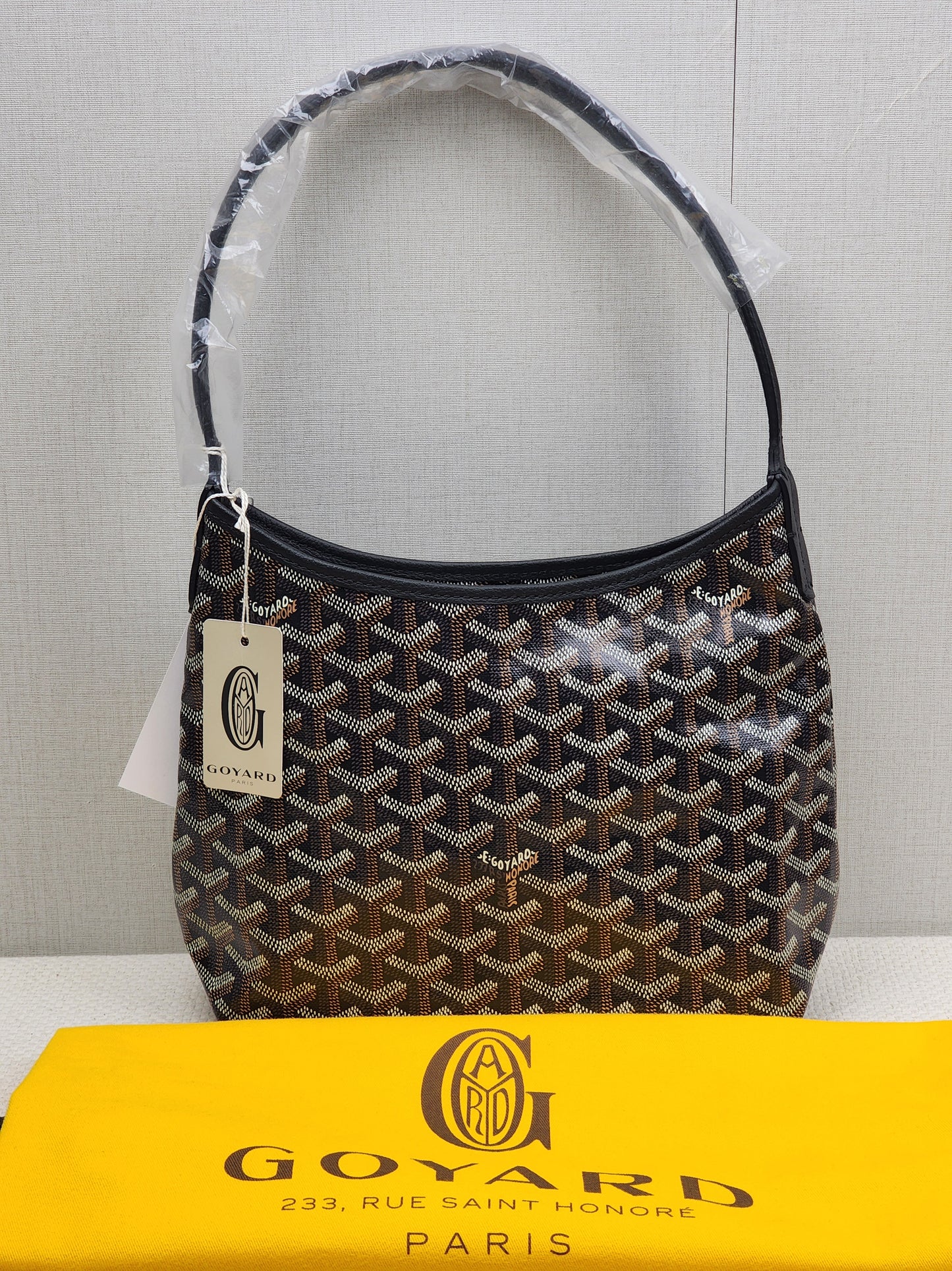 Goyard Black Boheme Mini Hobo