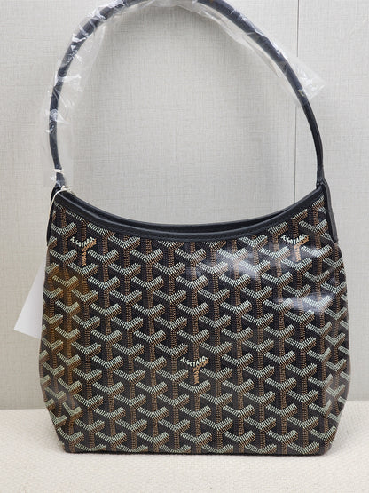 Goyard Black Boheme Mini Hobo