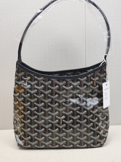 Goyard Black Boheme Mini Hobo