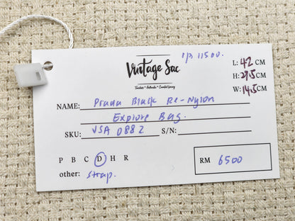 Prada Black Re-Nylon Explore Bag