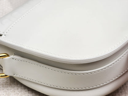 Dior White Calfskin Mini Bobby (GHW)