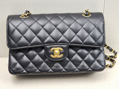 Chanel Black Caviar Small CF (GHW)