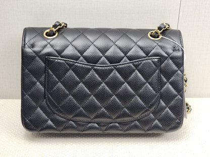 Chanel Black Caviar Small CF (GHW)