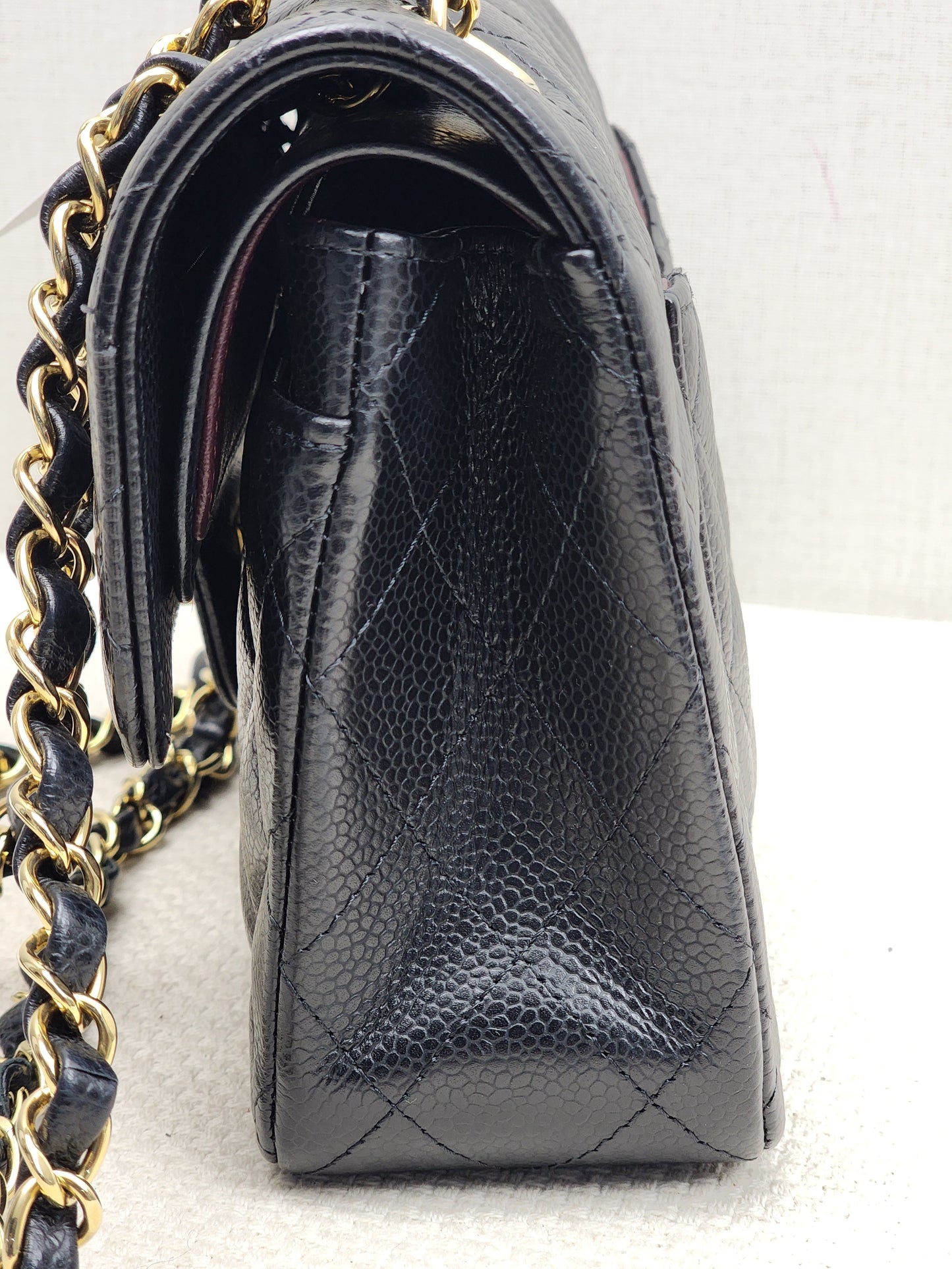 Chanel Black Caviar Small CF (GHW)