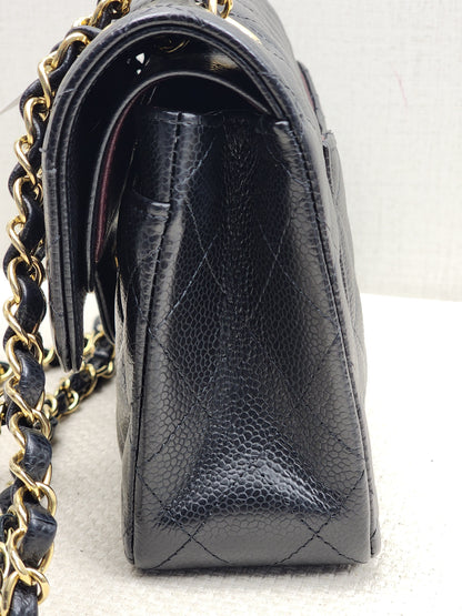 Chanel Black Caviar Small CF (GHW)