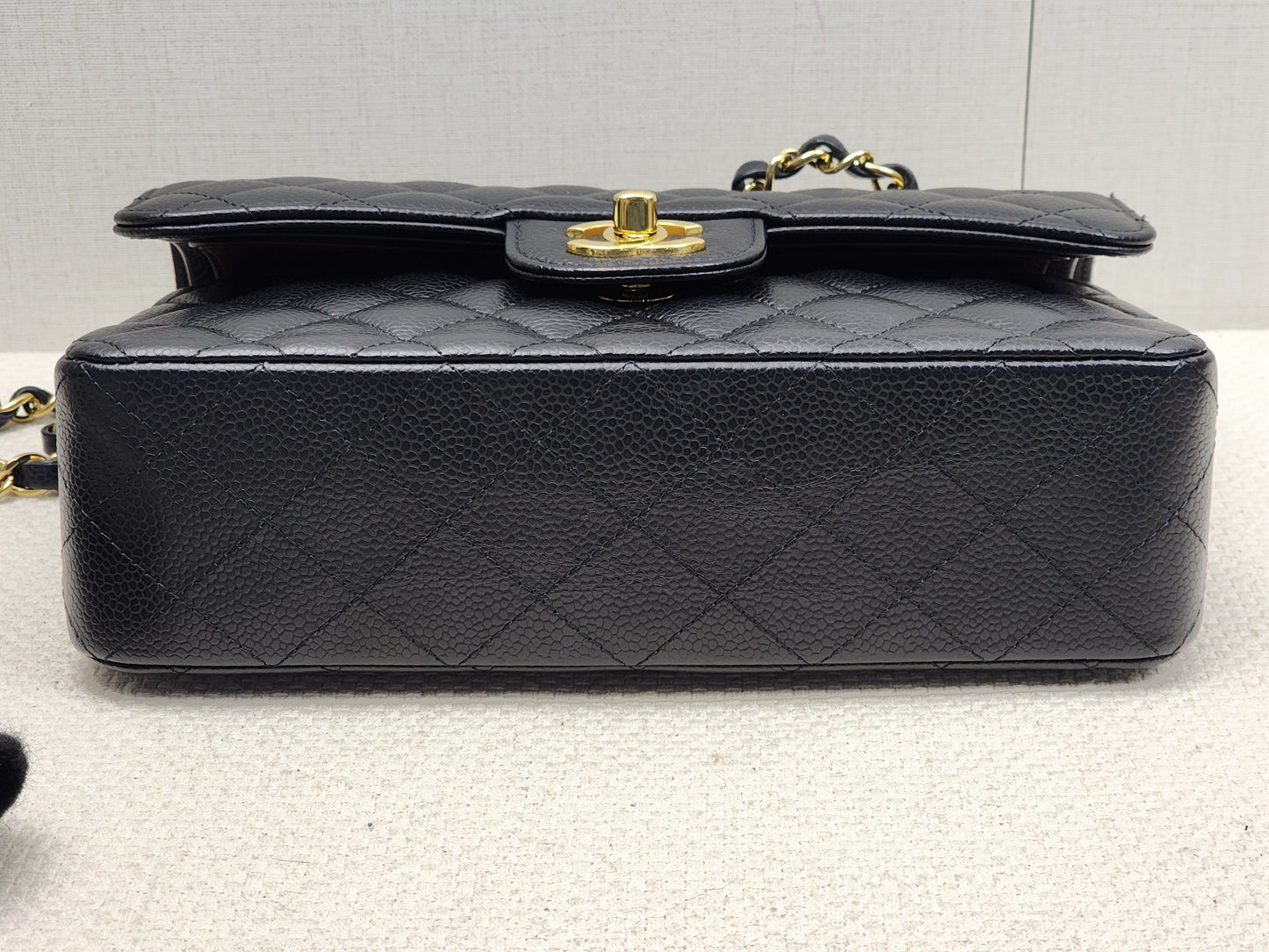 Chanel Black Caviar Small CF (GHW)