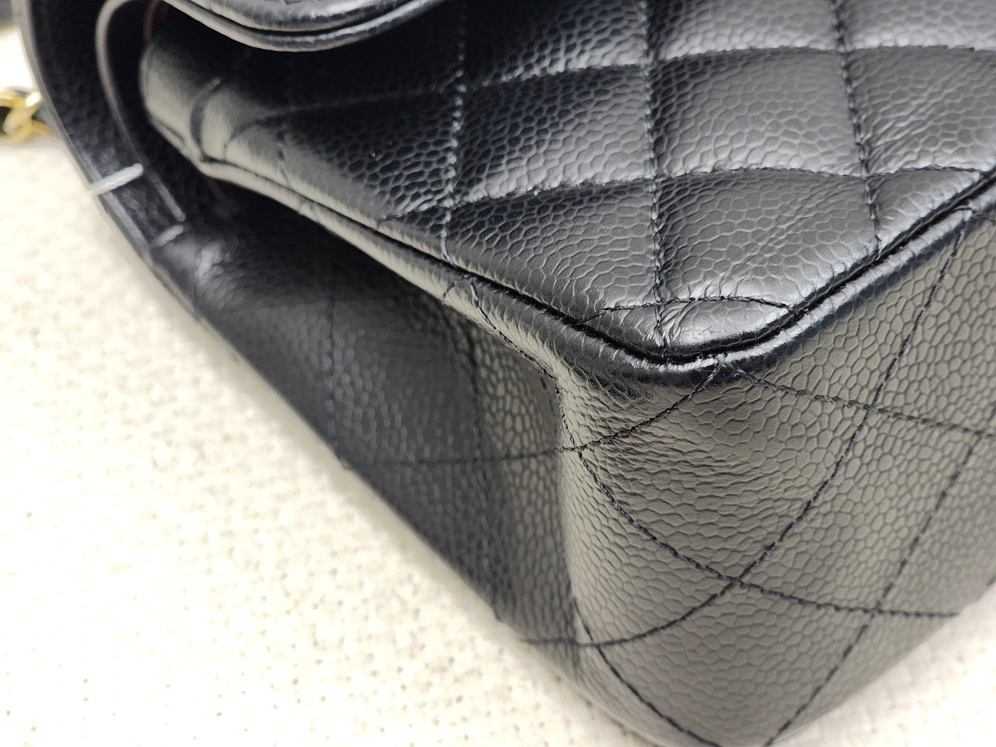 Chanel Black Caviar Small CF (GHW)