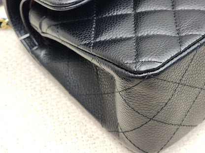 Chanel Black Caviar Small CF (GHW)