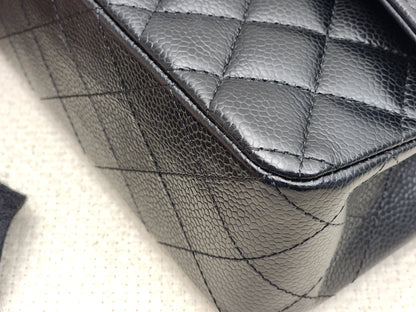 Chanel Black Caviar Small CF (GHW)