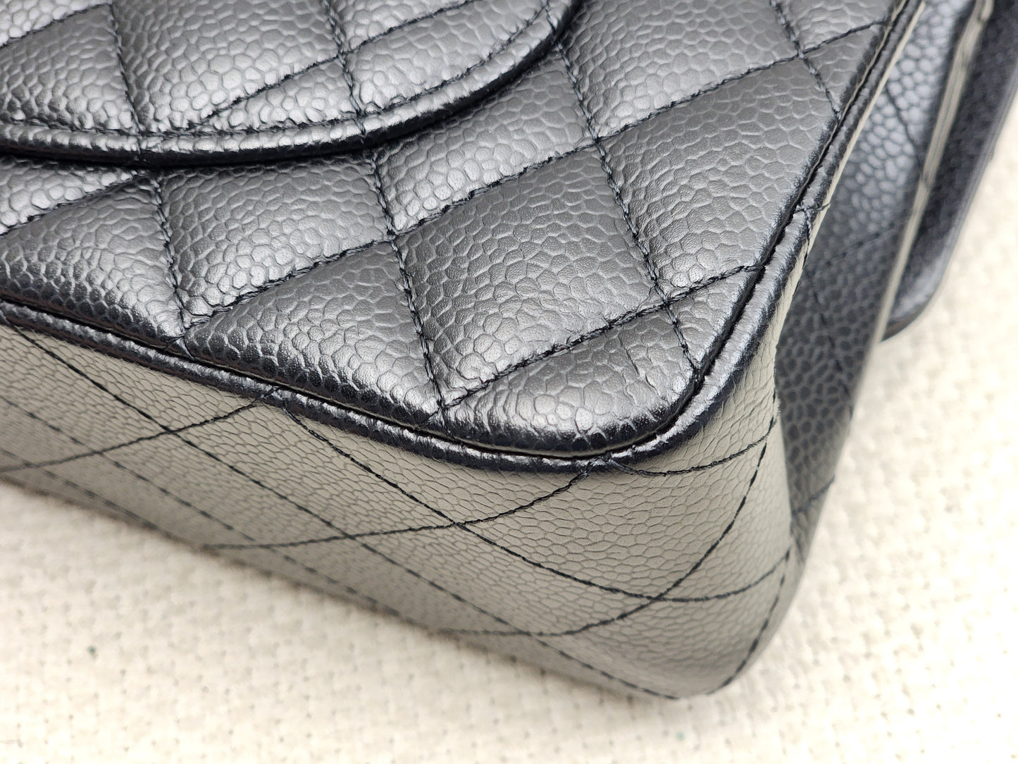 Chanel Black Caviar Small CF (GHW)