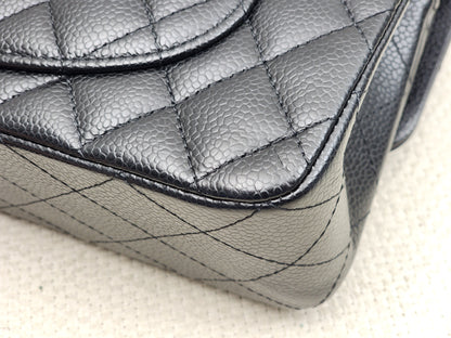 Chanel Black Caviar Small CF (GHW)
