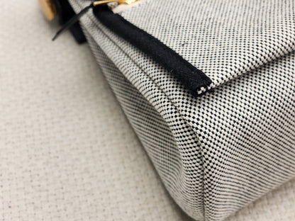 Hermes Noir / Ecru Herbag Zip 20 (GHW)
