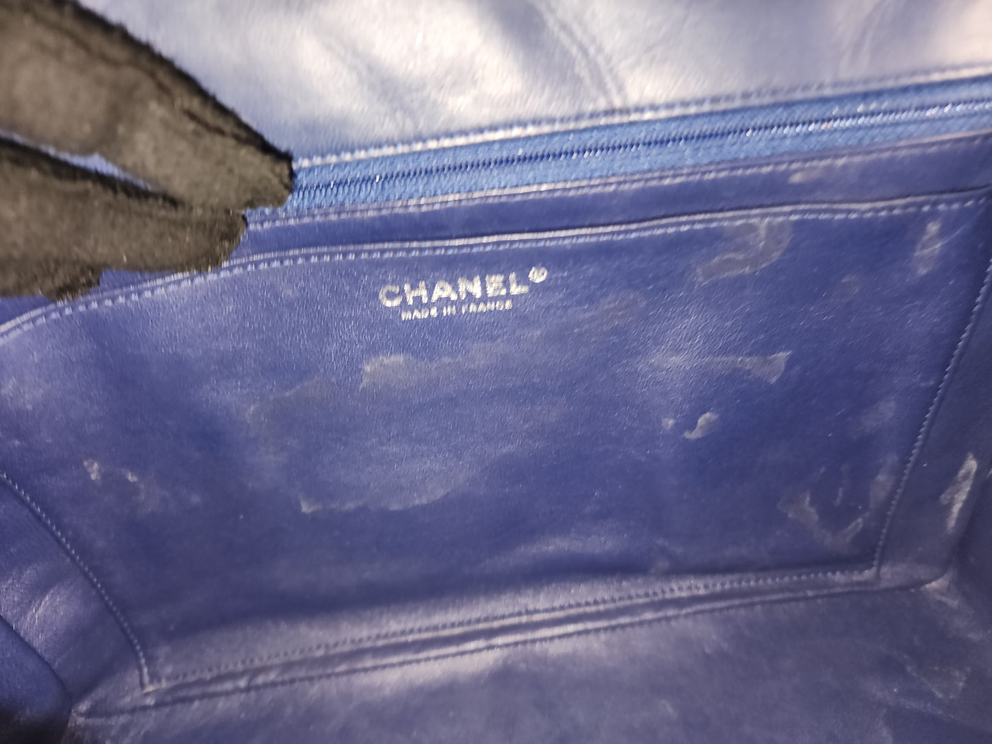 Chanel Black Jumbo Lambskin Perforated Flap (SHW)