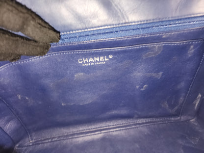Chanel Black Jumbo Lambskin Perforated Flap (SHW)
