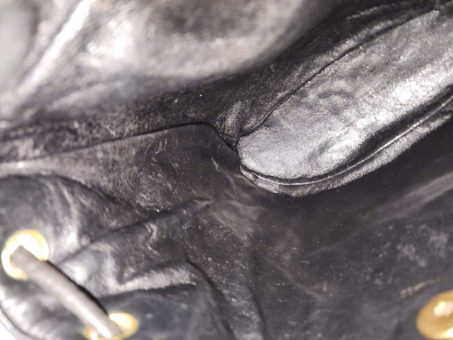 Chanel Vintage Black Lambskin Duma Backpack
