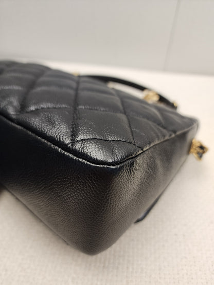 Chanel Black Shiny Caviar Quilted Melody Flap (GHW)