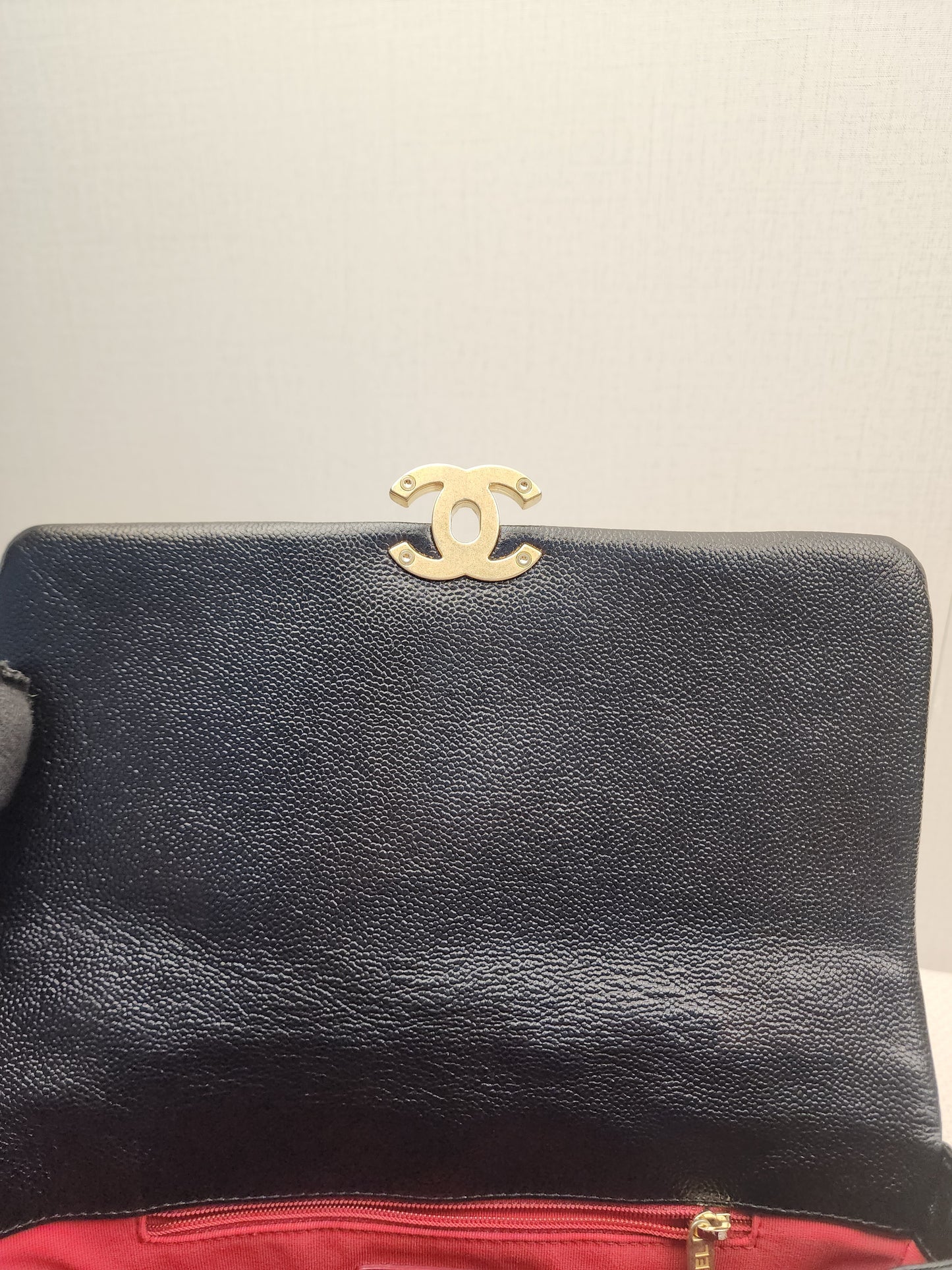 Chanel Black Shiny Caviar Quilted Melody Flap (GHW)