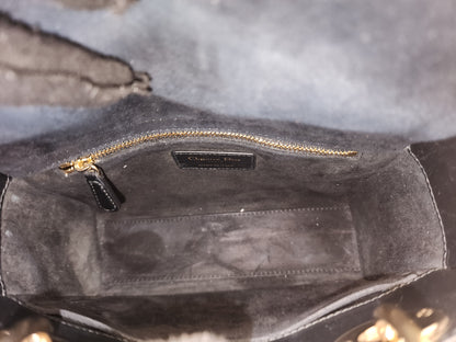 Dior Black Lambskin Small Lady Dior (GHW)