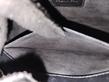 Dior Black Lambskin Small Lady Dior (GHW)