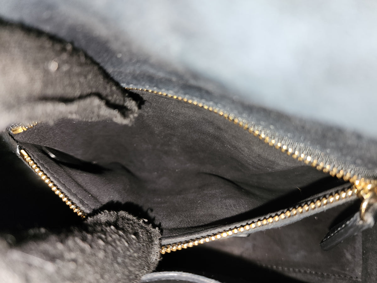 Dior Black Lambskin Small Lady Dior (GHW)