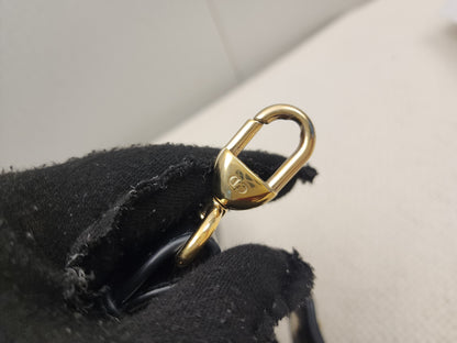 Dior Black Lambskin Small Lady Dior (GHW)