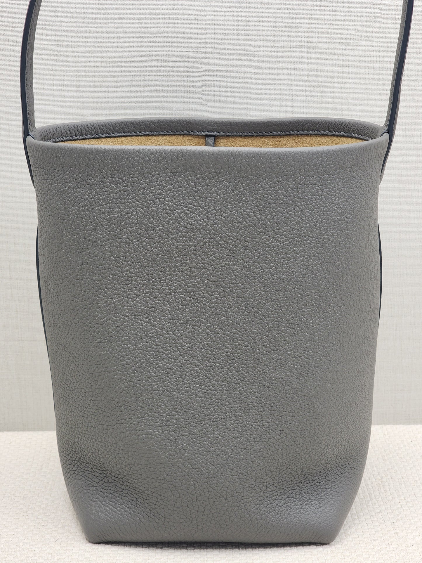 The Row Grey Grained Calfskin Small N/S Park Tote